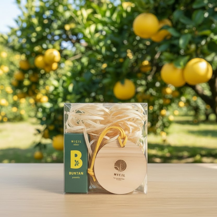 文旦エッセンシャルオイル＆桧アロマプレート セット